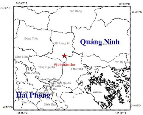Quảng Ninh xuất hiện động đất 3,2 độ Richter - Ảnh 1. Quảng Ninh xuất hiện động đất 3,2 độ Richter - Ảnh 1.