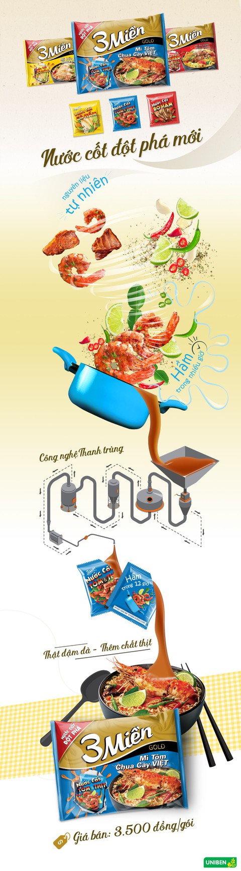 Mì 3 Miền Tôm Chua Cay Việt: Thật đậm đà – Thêm chất thịt - Ảnh 1. Mì 3 Miền Tôm Chua Cay Việt: Thật đậm đà – Thêm chất thịt - Ảnh 1.