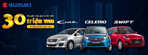 Suzuki ưu đãi đến 30 triệu đồng cho khách mua xe trong tháng 8 - Ảnh 1. Suzuki ưu đãi đến 30 triệu đồng cho khách mua xe trong tháng 8 - Ảnh 1.