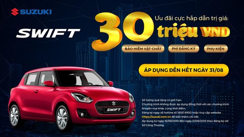 Suzuki ưu đãi đến 30 triệu đồng cho khách mua xe trong tháng 8 - Ảnh 3. Suzuki ưu đãi đến 30 triệu đồng cho khách mua xe trong tháng 8 - Ảnh 3.