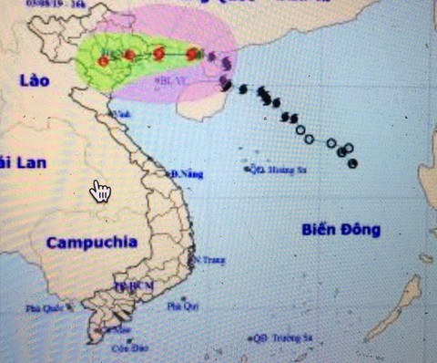 Bão số 3 cách Quảng Ninh - Hải Phòng khoảng 180 cây số - Ảnh 1. Bão số 3 cách Quảng Ninh - Hải Phòng khoảng 180 cây số - Ảnh 1.