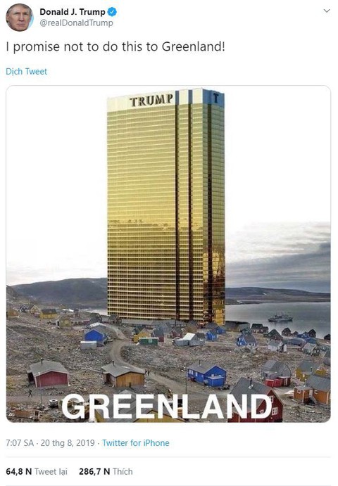 ‘Thương vụ Greenland tan vỡ, ông Trump bỏ luôn chuyến thăm Đan Mạch - Ảnh 1. ‘Thương vụ Greenland tan vỡ, ông Trump bỏ luôn chuyến thăm Đan Mạch - Ảnh 1.