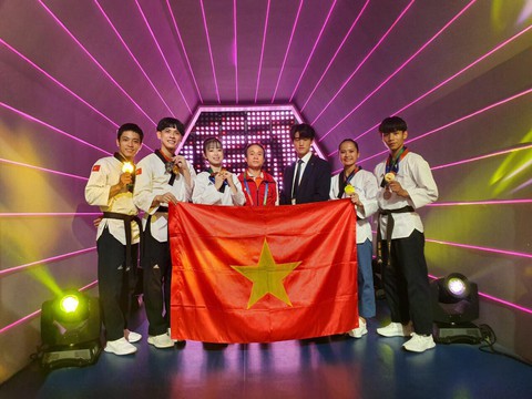 Quyền taekwondo VN giành 4 HCV tại World Cup 2019 - Ảnh 2. Quyền taekwondo VN giành 4 HCV tại World Cup 2019 - Ảnh 2.