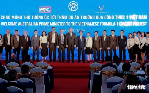 Thủ tướng Úc có mặt ở công trường đường đua F1 Việt Nam - Ảnh 4. Thủ tướng Úc có mặt ở công trường đường đua F1 Việt Nam - Ảnh 4.