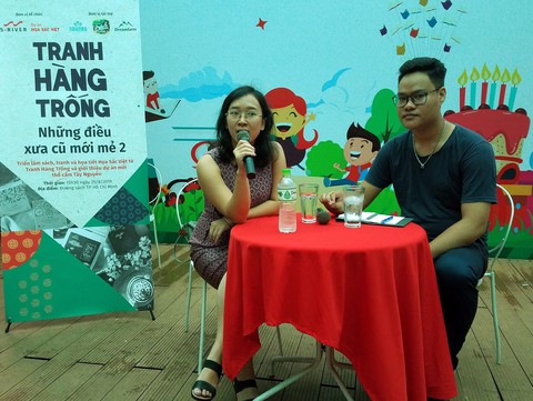 Đưa họa tiết tranh Hàng Trống vào khăn, áo, sổ tay, bao bì - Ảnh 3. Đưa họa tiết tranh Hàng Trống vào khăn, áo, sổ tay, bao bì - Ảnh 3.