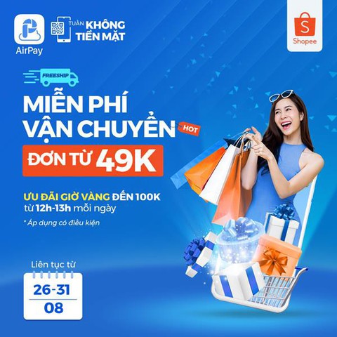 Tham gia giờ vàng AirPay, hưởng ngay ưu đãi hot - Ảnh 1. Tham gia giờ vàng AirPay, hưởng ngay ưu đãi hot - Ảnh 1.