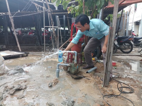 Đà Nẵng khoan giếng ngầm ở 2 quận để cấp nước tạm thời cho dân - Ảnh 3. Đà Nẵng khoan giếng ngầm ở 2 quận để cấp nước tạm thời cho dân - Ảnh 3.