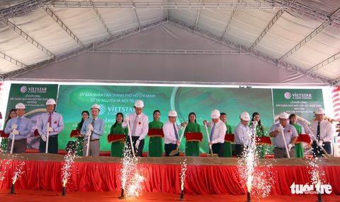Khởi công nhà máy đốt rác phát điện đầu tiên tại TP.HCM - Ảnh 1. Khởi công nhà máy đốt rác phát điện đầu tiên tại TP.HCM - Ảnh 1.