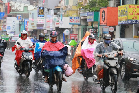 TP.HCM và nhiều tỉnh Nam bộ bắt đầu mưa to, sóng lớn do bão số 4 - Ảnh 1. TP.HCM và nhiều tỉnh Nam bộ bắt đầu mưa to, sóng lớn do bão số 4 - Ảnh 1.