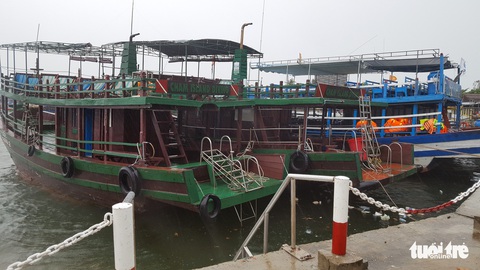 Dừng hoạt động tàu ra vào Cù Lao Chàm, đưa 125 người vào bờ - Ảnh 3. Dừng hoạt động tàu ra vào Cù Lao Chàm, đưa 125 người vào bờ - Ảnh 3.