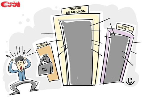 Biếm họa: chọn ngành hay để ngành chọn mình? - Ảnh 4. Biếm họa: chọn ngành hay để ngành chọn mình? - Ảnh 4.