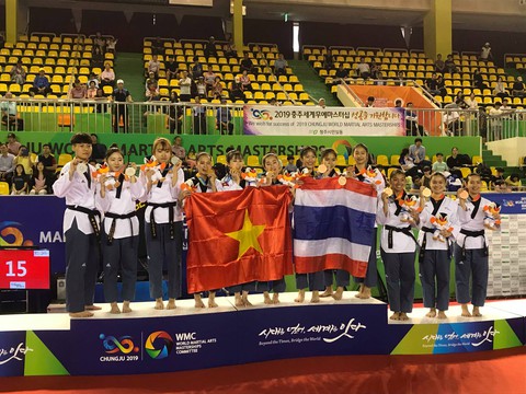 Taekwondo VN giành HCV tại Đại hội võ thuật thế giới 2019 - Ảnh 1. Taekwondo VN giành HCV tại Đại hội võ thuật thế giới 2019 - Ảnh 1.