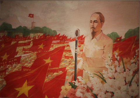 Ngắm tranh danh họa Tô Ngọc Vân, Trần Văn Cẩn vẽ Bác Hồ - Ảnh 5. Ngắm tranh danh họa Tô Ngọc Vân, Trần Văn Cẩn vẽ Bác Hồ - Ảnh 5.