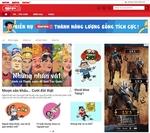 Tuổi Trẻ Cười Online xuất hiện - Ảnh 1. Tuổi Trẻ Cười Online xuất hiện - Ảnh 1.