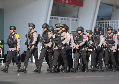 Indonesia đem xe bọc thép đến sân Bung Karno trước trận gặp Thái Lan - Ảnh 2. Indonesia đem xe bọc thép đến sân Bung Karno trước trận gặp Thái Lan - Ảnh 2.