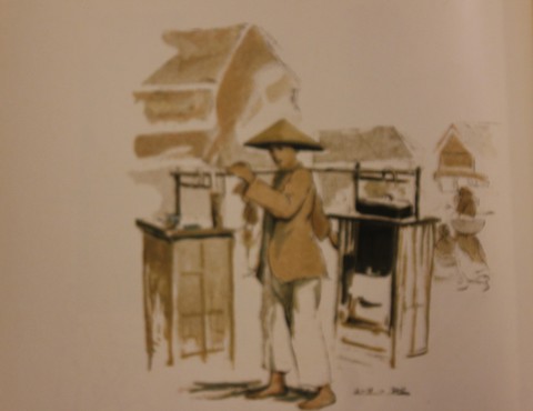 Bất ngờ với gánh hàng rong Hà Nội xưa trong tranh họa sĩ triệu đô Lê Phổ - Ảnh 10. Bất ngờ với gánh hàng rong Hà Nội xưa trong tranh họa sĩ triệu đô Lê Phổ - Ảnh 10.