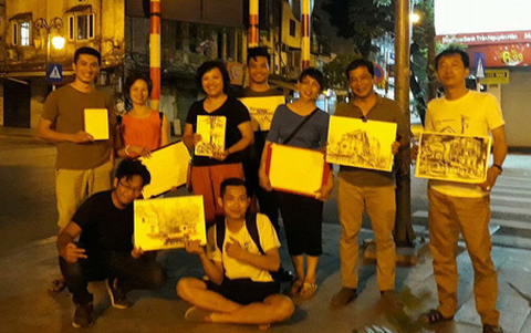 Ký họa đô thị Hà Nội: Những người vẽ bằng tình yêu... - Ảnh 8. Ký họa đô thị Hà Nội: Những người vẽ bằng tình yêu... - Ảnh 8.