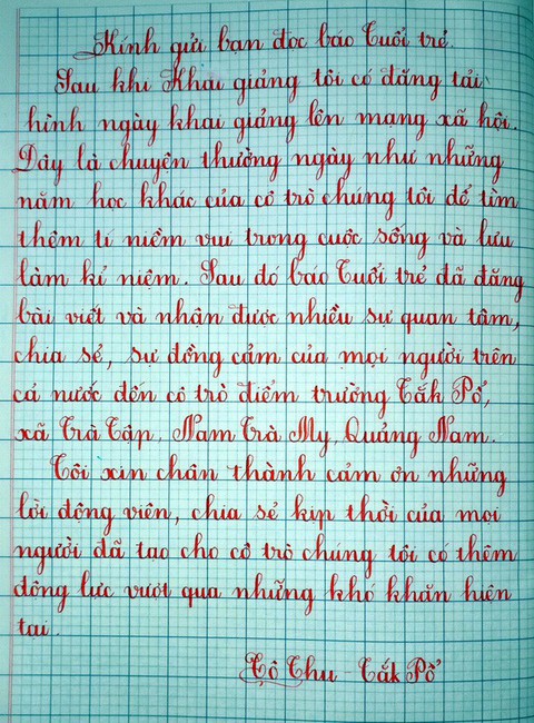 Từng ngày ngọt ngào của cô trò Tắk Pổ - Ảnh 3. Từng ngày ngọt ngào của cô trò Tắk Pổ - Ảnh 3.