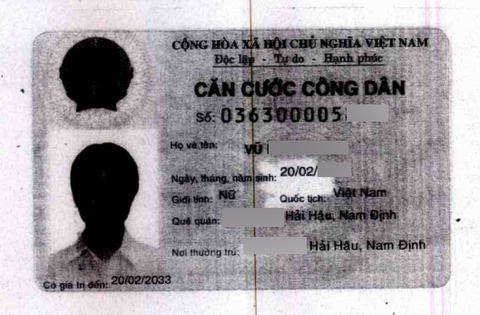 Thuê 5 triệu đồng làm thẻ căn cước giả để đi máy bay - Ảnh 1. Thuê 5 triệu đồng làm thẻ căn cước giả để đi máy bay - Ảnh 1.