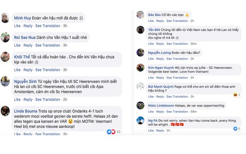 CĐV Việt Nam muốn Heerenveen ‘dành cho Văn Hậu một suất’ vào tuần tới sau trận thua Ajax - Ảnh 2. CĐV Việt Nam muốn Heerenveen ‘dành cho Văn Hậu một suất’ vào tuần tới sau trận thua Ajax - Ảnh 2.