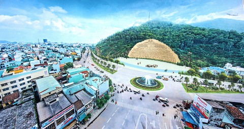 Chi 86 tỉ, xé núi tạc phù điêu Lạc Long Quân - Âu Cơ quy mô lớn - Ảnh 1. Chi 86 tỉ, xé núi tạc phù điêu Lạc Long Quân - Âu Cơ quy mô lớn - Ảnh 1.