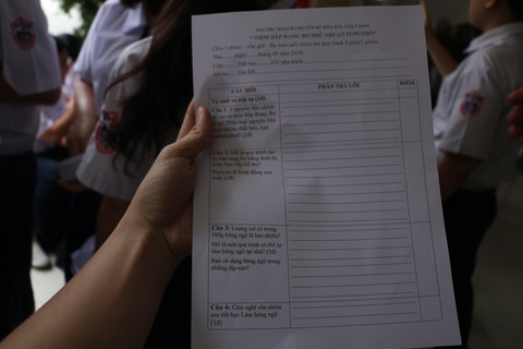 Học sinh làm bắp rang bơ để... học hóa - Ảnh 7. Học sinh làm bắp rang bơ để... học hóa - Ảnh 7.
