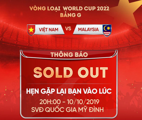 VFF bán hết vé trận Việt Nam - Malaysia, ai không mua được rút lại tiền - Ảnh 1. VFF bán hết vé trận Việt Nam - Malaysia, ai không mua được rút lại tiền - Ảnh 1.