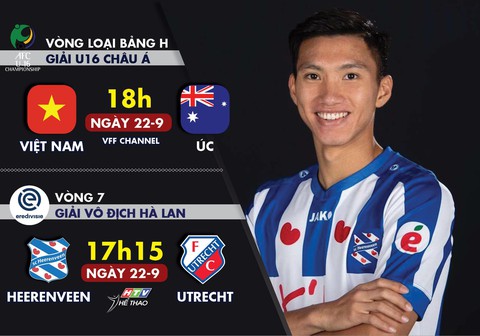 Lịch trực tiếp U16 Việt Nam và CLB Heereveen của Văn Hậu - Ảnh 1. Lịch trực tiếp U16 Việt Nam và CLB Heereveen của Văn Hậu - Ảnh 1.