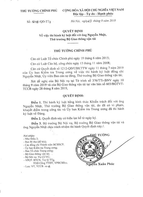 Kỷ luật ba thứ trưởng, một cựu thứ trưởng Bộ Giao thông vận tải - Ảnh 4. Kỷ luật ba thứ trưởng, một cựu thứ trưởng Bộ Giao thông vận tải - Ảnh 4.