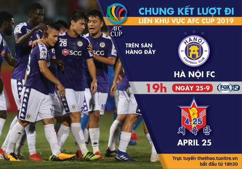 Lịch trực tiếp Hà Nội FC - SC 4.25 ở AFC Cup 2019 - Ảnh 1. Lịch trực tiếp Hà Nội FC - SC 4.25 ở AFC Cup 2019 - Ảnh 1.