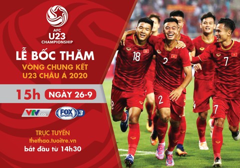 Lịch trực tiếp bốc thăm U23 châu Á 2020: Hồi hộp chờ bảng đấu của Việt Nam - Ảnh 1. Lịch trực tiếp bốc thăm U23 châu Á 2020: Hồi hộp chờ bảng đấu của Việt Nam - Ảnh 1.