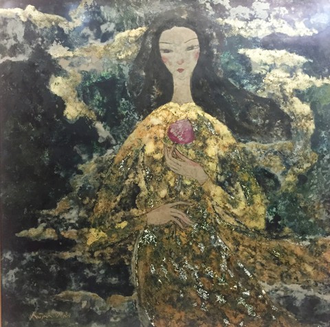 Thiếu chiều sâu cùng những sắc độ màu biến ảo, tranh sơn mài ra sao? - Ảnh 4. Thiếu chiều sâu cùng những sắc độ màu biến ảo, tranh sơn mài ra sao? - Ảnh 4.