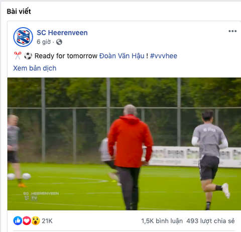 Lịch trực tiếp CLB Heerenveen: Chờ Văn Hậu ra mắt - Ảnh 2. Lịch trực tiếp CLB Heerenveen: Chờ Văn Hậu ra mắt - Ảnh 2.