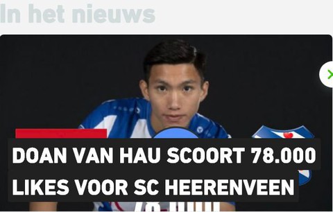 Vừa ký xong hợp đồng, Văn Hậu đã ghi bàn cho SC Heerenveen - Ảnh 1. Vừa ký xong hợp đồng, Văn Hậu đã ghi bàn cho SC Heerenveen - Ảnh 1.