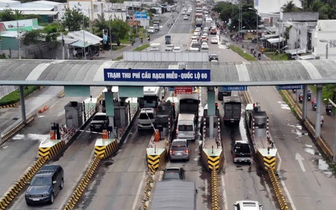 Trạm thu phí cầu Rạch Miễu ở xã Thới Sơn: Tỉnh xin bỏ, bộ không cho - Ảnh 1. Trạm thu phí cầu Rạch Miễu ở xã Thới Sơn: Tỉnh xin bỏ, bộ không cho - Ảnh 1.