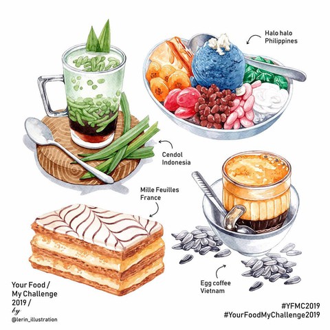 Chết thèm với thế giới món ăn trên tranh của chàng trai Việt - Ảnh 4. Chết thèm với thế giới món ăn trên tranh của chàng trai Việt - Ảnh 4.