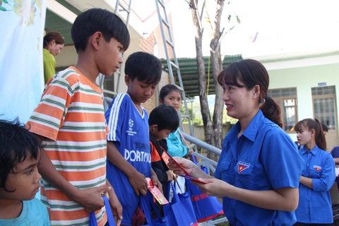 600 suất quà xuân đến với học trò nghèo Tây Nguyên - Ảnh 2. 600 suất quà xuân đến với học trò nghèo Tây Nguyên - Ảnh 2.