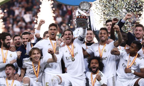 Thắng nghẹt thở ở loạt đấu súng, Real Madrid lần thứ 11 đoạt siêu cúp Tây Ban Nha - Ảnh 1. Thắng nghẹt thở ở loạt đấu súng, Real Madrid lần thứ 11 đoạt siêu cúp Tây Ban Nha - Ảnh 1.