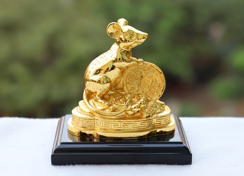 Tượng Chuột mạ vàng đón Tết Canh Tý và những ý nghĩa bất ngờ - Ảnh 2. Tượng Chuột mạ vàng đón Tết Canh Tý và những ý nghĩa bất ngờ - Ảnh 2.