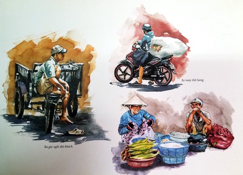 Dạo phố Sài Gòn qua tranh và ký họa của Phạm Công Tâm - Ảnh 15. Dạo phố Sài Gòn qua tranh và ký họa của Phạm Công Tâm - Ảnh 15.