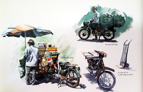 Dạo phố Sài Gòn qua tranh và ký họa của Phạm Công Tâm - Ảnh 11. Dạo phố Sài Gòn qua tranh và ký họa của Phạm Công Tâm - Ảnh 11.