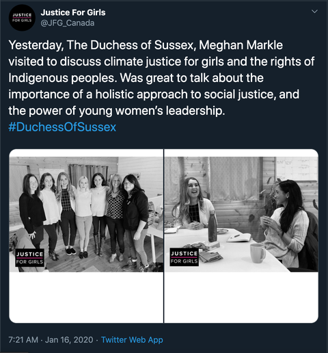 Meghan Markle dành trọn ngày đầu xuất hiện sau khi ra riêng cho nữ quyền - Ảnh 2. Meghan Markle dành trọn ngày đầu xuất hiện sau khi ra riêng cho nữ quyền - Ảnh 2.