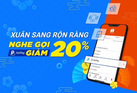 Nạp điện thoại thả ga, AirPay giảm giá 20% - Ảnh 1. Nạp điện thoại thả ga, AirPay giảm giá 20% - Ảnh 1.