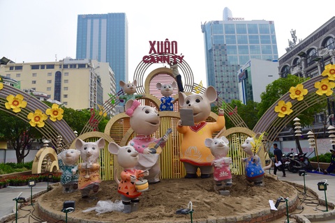 Đường hoa Nguyễn Huệ 2020 dự kiến xong từ 26 Tết - Ảnh 13. Đường hoa Nguyễn Huệ 2020 dự kiến xong từ 26 Tết - Ảnh 13.