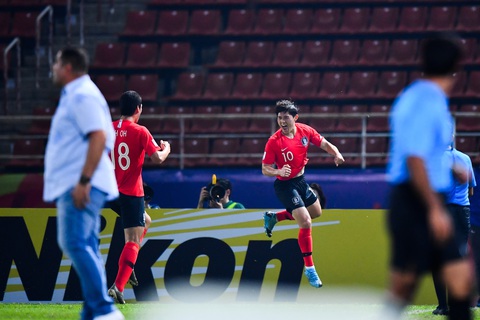 Thắng kịch tính Jordan, U23 Hàn Quốc giành vé vào bán kết U23 châu Á - Ảnh 2. Thắng kịch tính Jordan, U23 Hàn Quốc giành vé vào bán kết U23 châu Á - Ảnh 2.
