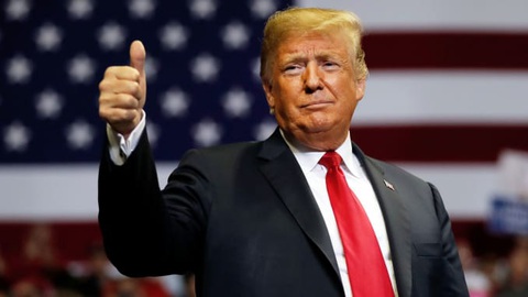 Quỹ tái tranh cử của Tổng thống Trump đạt kỷ lục trong quý 4-2019 - Ảnh 1. Quỹ tái tranh cử của Tổng thống Trump đạt kỷ lục trong quý 4-2019 - Ảnh 1.