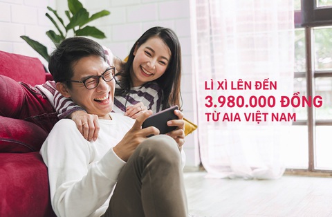 Đón Tết bình an, nhận ngay lì xì lên đến 3.980.000 đồng từ AIA Việt Nam - Ảnh 1. Đón Tết bình an, nhận ngay lì xì lên đến 3.980.000 đồng từ AIA Việt Nam - Ảnh 1.