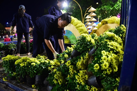 Hoa trên đường hoa Nguyễn Huệ 2020 khoe sắc trước giờ đóng cửa - Ảnh 4. Hoa trên đường hoa Nguyễn Huệ 2020 khoe sắc trước giờ đóng cửa - Ảnh 4.