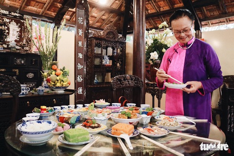 Trưng bày mâm cỗ, mâm ngũ quả 3 miền trong Lễ hội Tết Việt - Ảnh 2. Trưng bày mâm cỗ, mâm ngũ quả 3 miền trong Lễ hội Tết Việt - Ảnh 2.