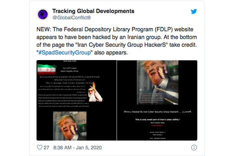 Hacker Iran tấn công trang web Mỹ chế hình tổng thống Trump? - Ảnh 1. Hacker Iran tấn công trang web Mỹ chế hình tổng thống Trump? - Ảnh 1.